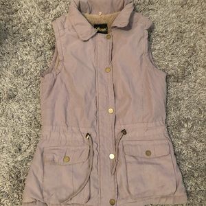 Fleece lined vest